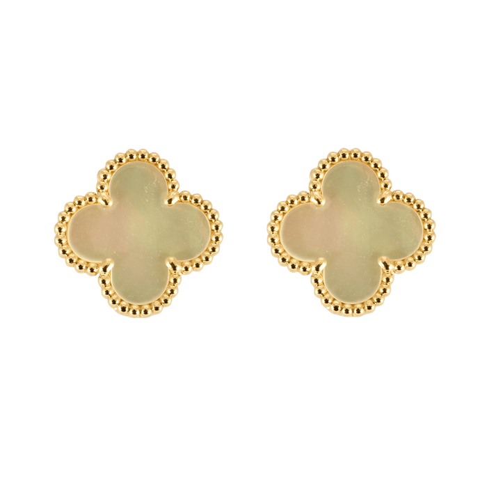 VAN CLEEF & ARPELS - Alhambra - Pendientes de nácar y oro amarillo