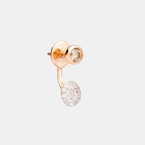 Boucles d'oreilles Sabbia Or rose Mixte 0.2ct
