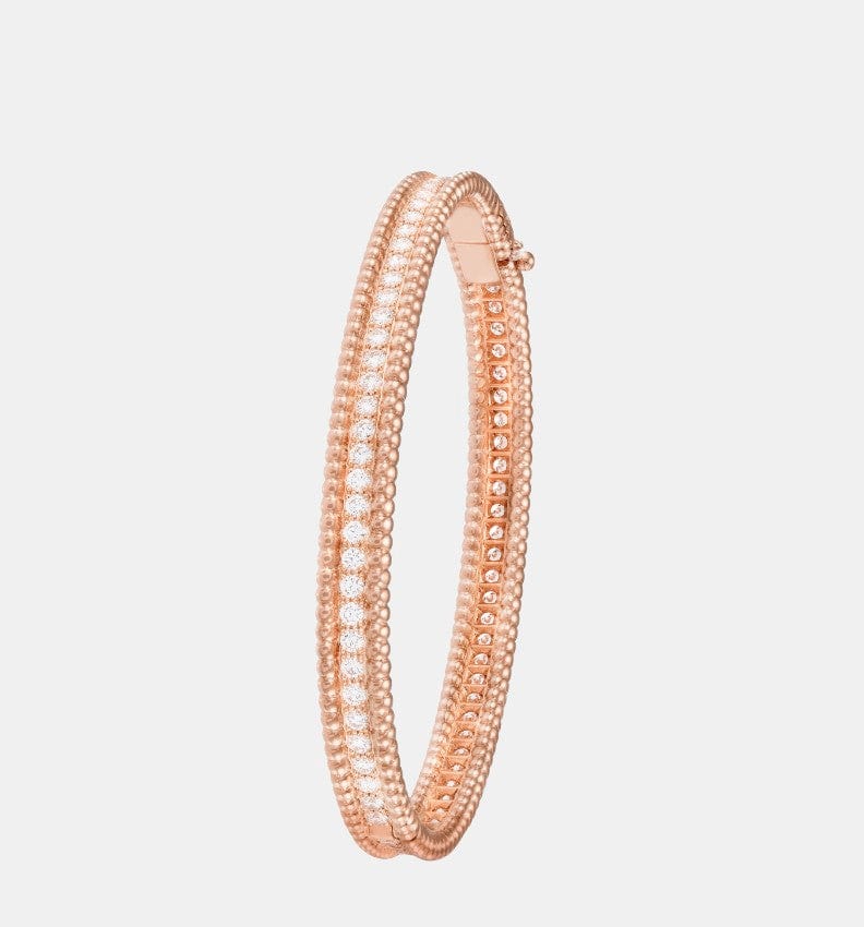 Bracelet Perlée Or rose Diamant 2.05ct
