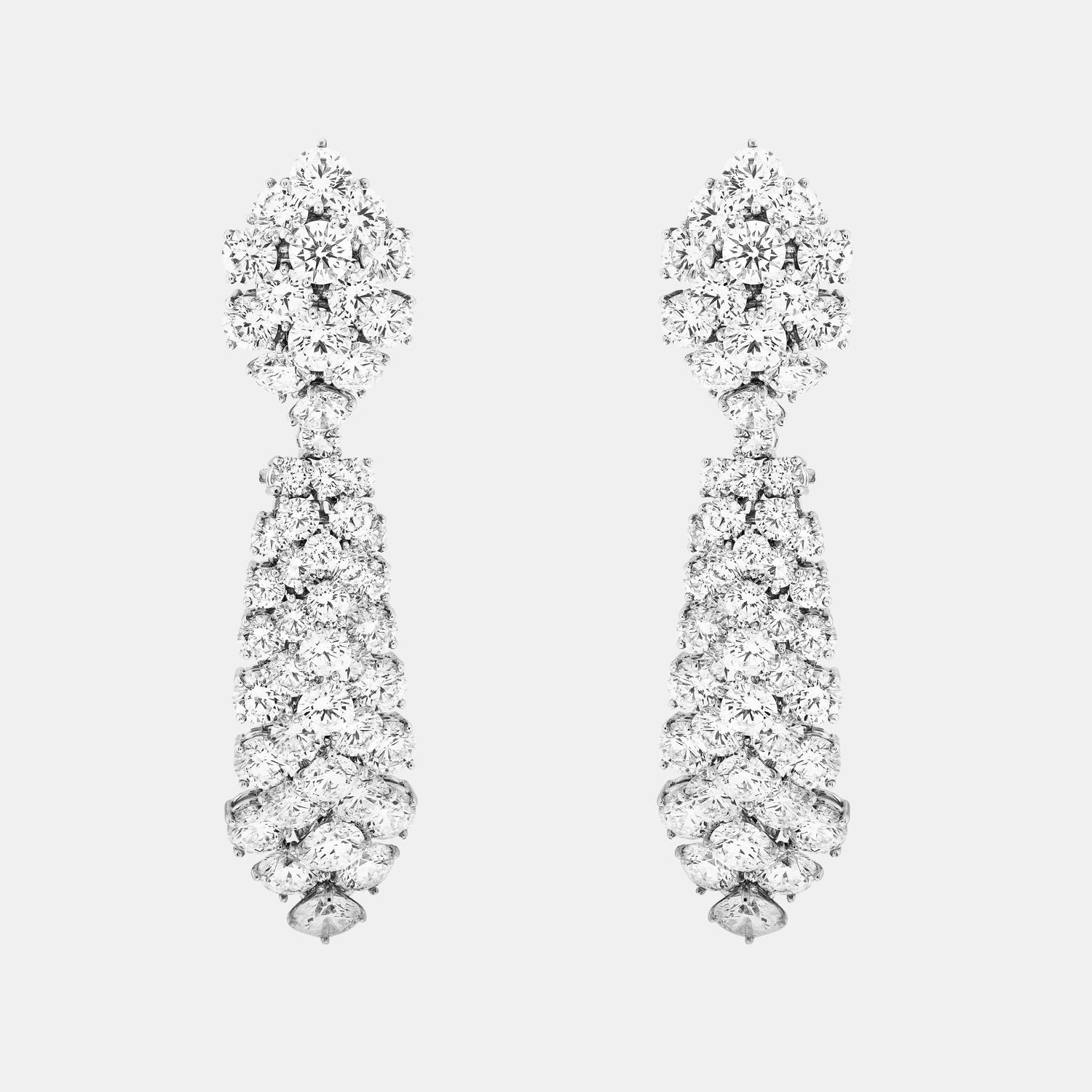 Boucles d'oreilles A Cheval Platine Diamant 23.91ct