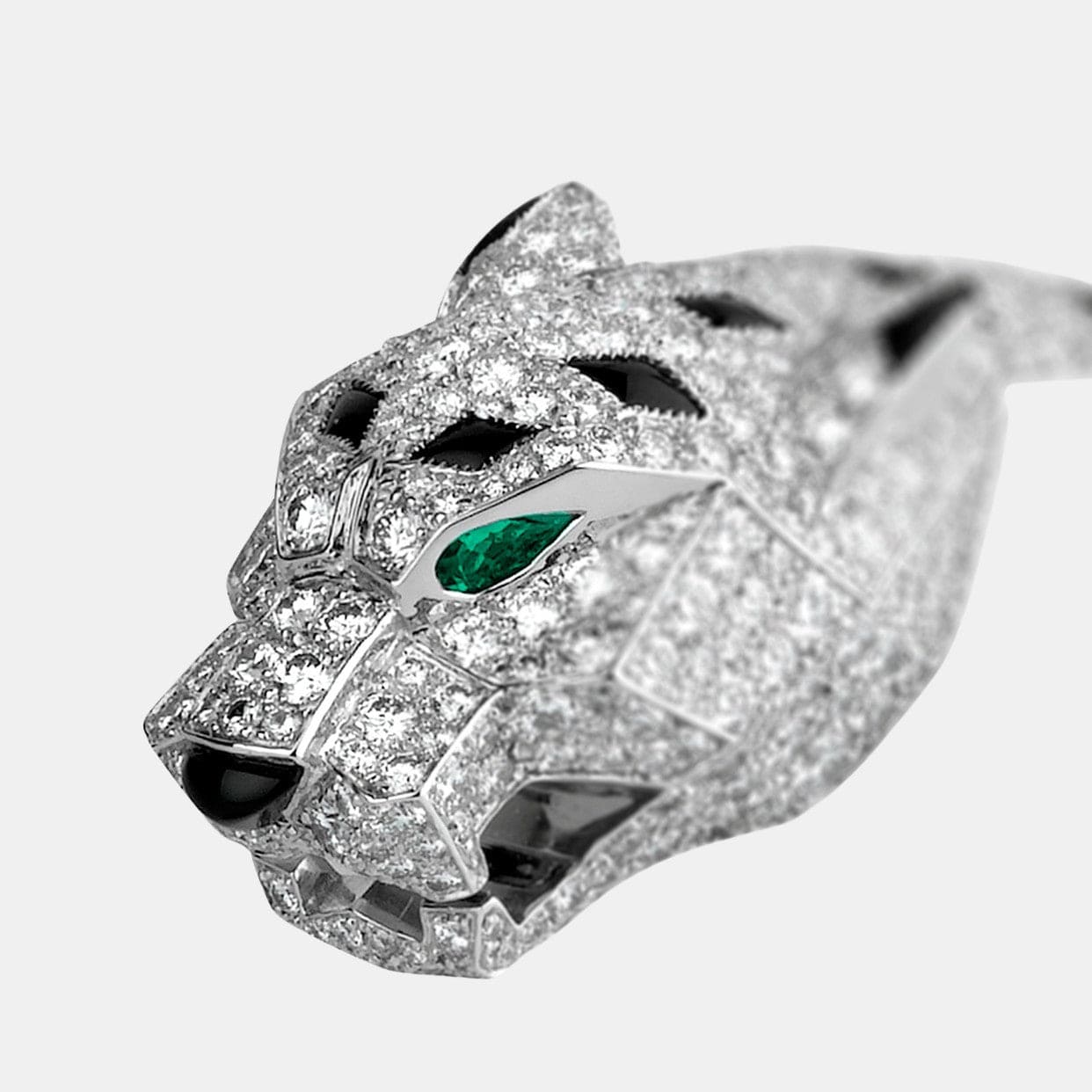 Bracelet Panthère Or blanc Diamant