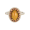Bague 51.5 Bague or gris, opale de feu, saphirs orange et diamants 58 Facettes DV7166-2-515-3