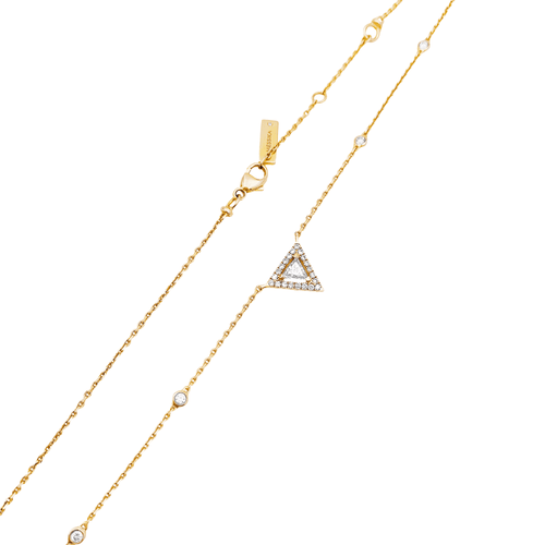 Collier Messika Théa - Collier en or rose et diamants 58 Facettes 35299