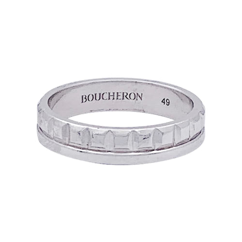 Bague 49 Boucheron Quatre Radiant Edition - Alliance en or blanc 750 58 Facettes 33489