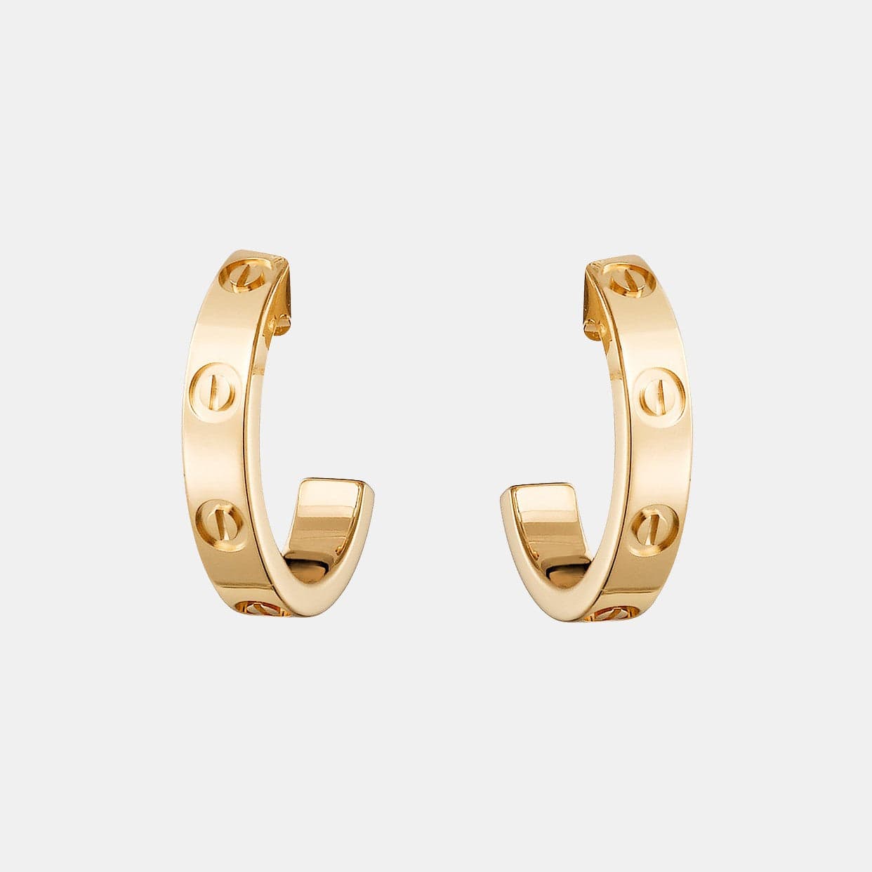 Boucles d'oreilles Love Or jaune 