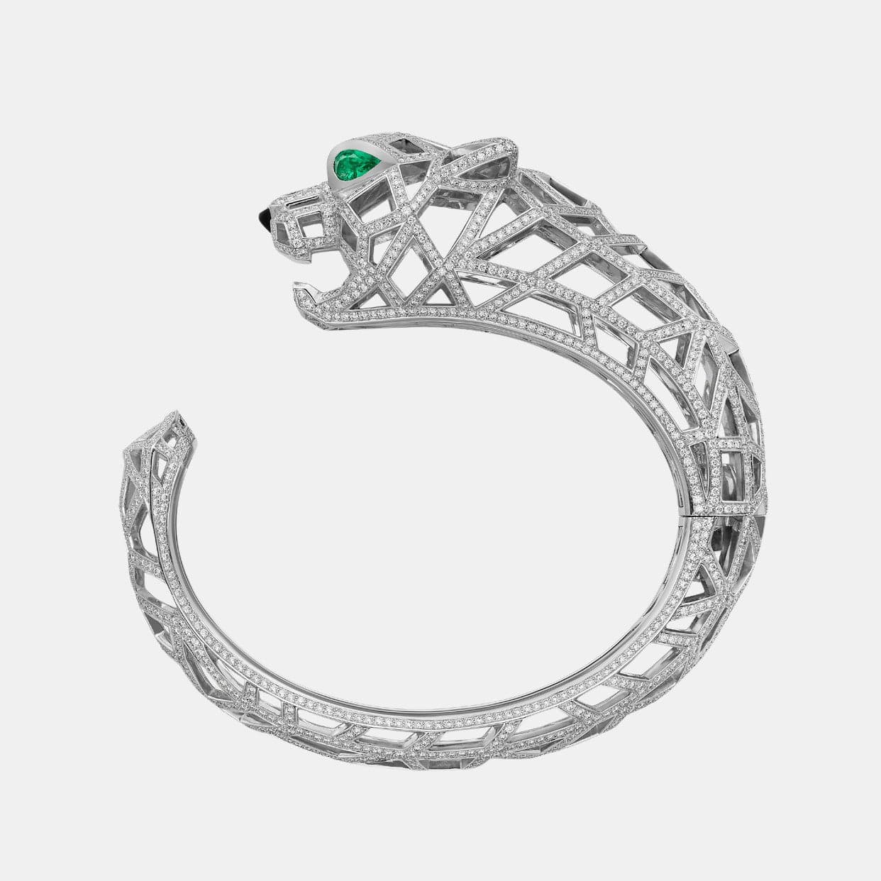 Bracelet Panthère Or blanc Diamant