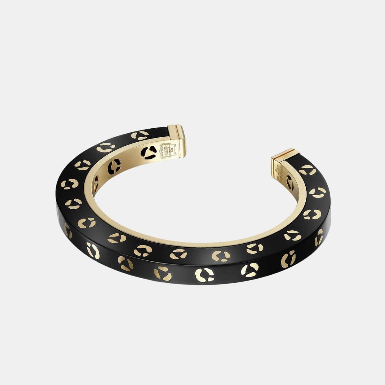 Bracelet Panthère Or jaune Onyx