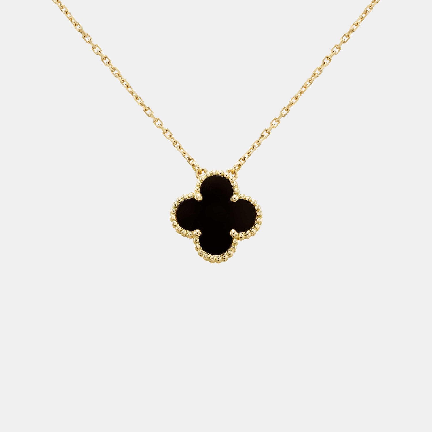 Pendentif Vintage Alhambra Or jaune Onyx 