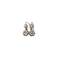 Boucles d'oreilles Dormeuses Or Blanc & Diamants 58 Facettes