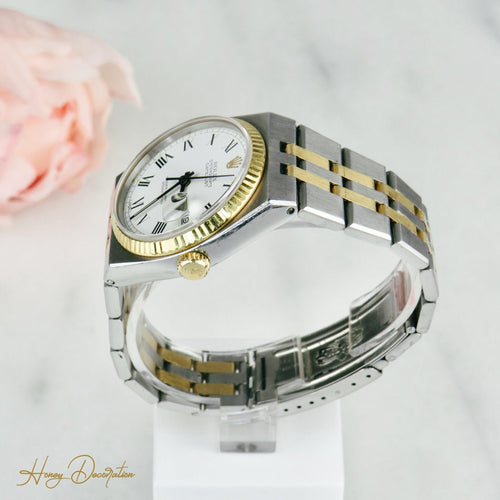 Hodinky Rolex Oysterquartz Datejust - hodinky z oceli a zlata, ref. 17013 58 Facettes 1529