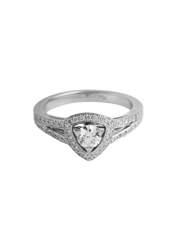 Bague 50 Bague MAUBOUSSIN Dream And Love N°2 Or Blanc 750/1000 58 Facettes 65456-61994