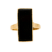 Bague Bague en or jaune sertie d'un onyx rectangulaire 58 Facettes LP786