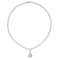 Collier Collier cravate rivière en or blanc 750 serti de diamants 58 Facettes 25379