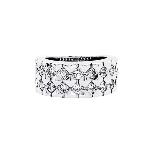 Bague 50 Boucheron - Bague bandeau en or blanc et diamants 58 Facettes 35291