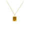 Pendentif Pendentif rectangulaire en or jaune 18K et citrine 58 Facettes 35285