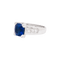 Bague 53 Bague en or blanc 750 sertie d’un saphir et diamants 58 Facettes 34263