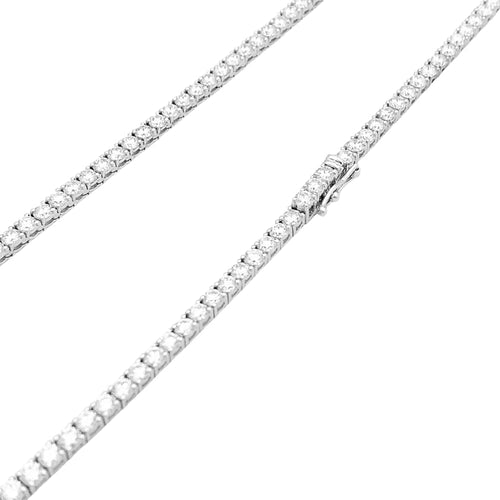 Collier Collier rivière en or blanc, diamants. 58 Facettes 34837