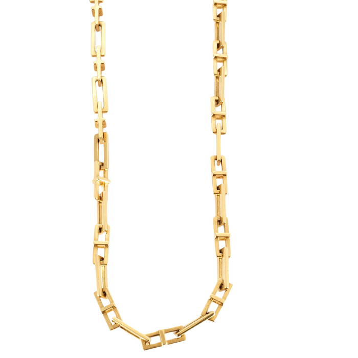 HERMES – Rare long necklace in yellow gold