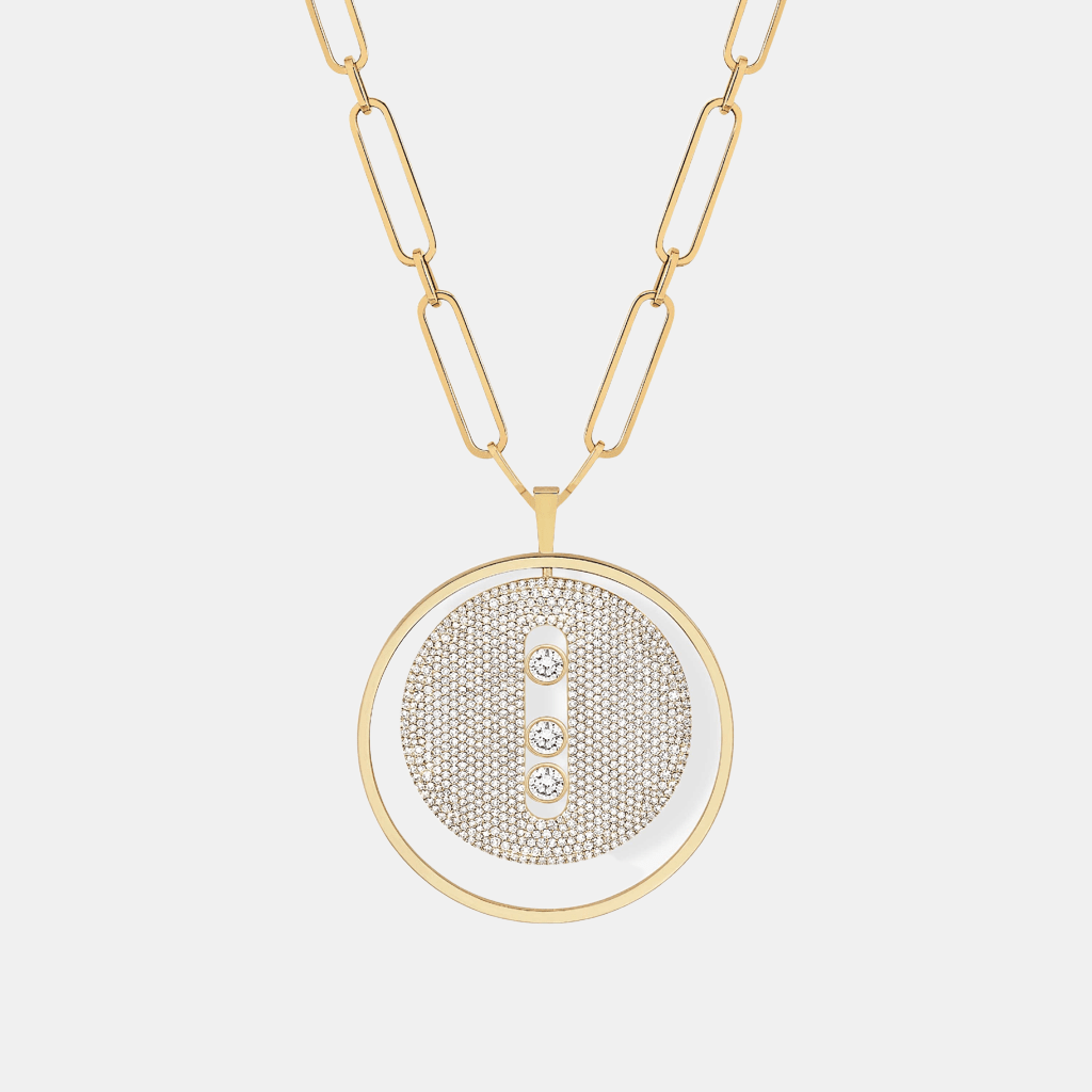 Collier Lucky Move Pavé LM Or jaune Diamant 3.6ct