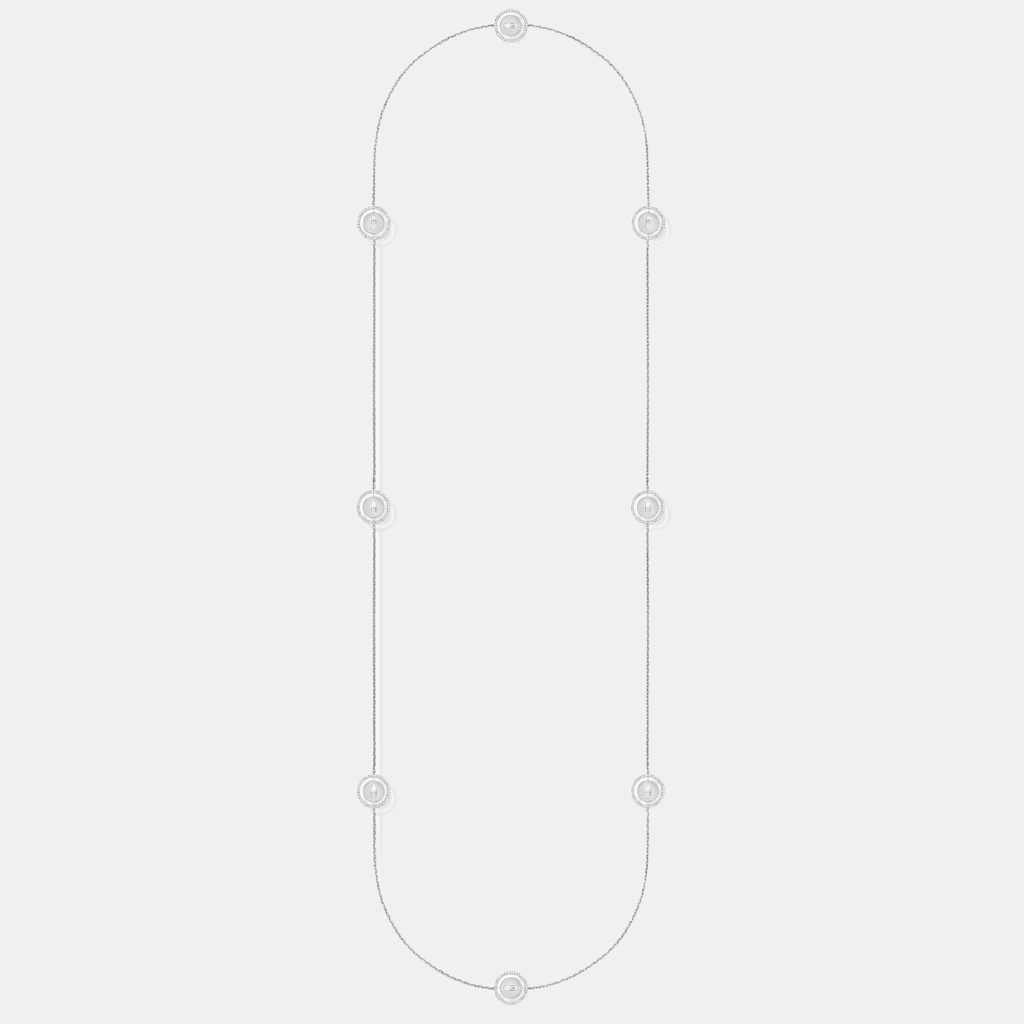 Collier Lucky Move Or blanc Diamant 1.2ct