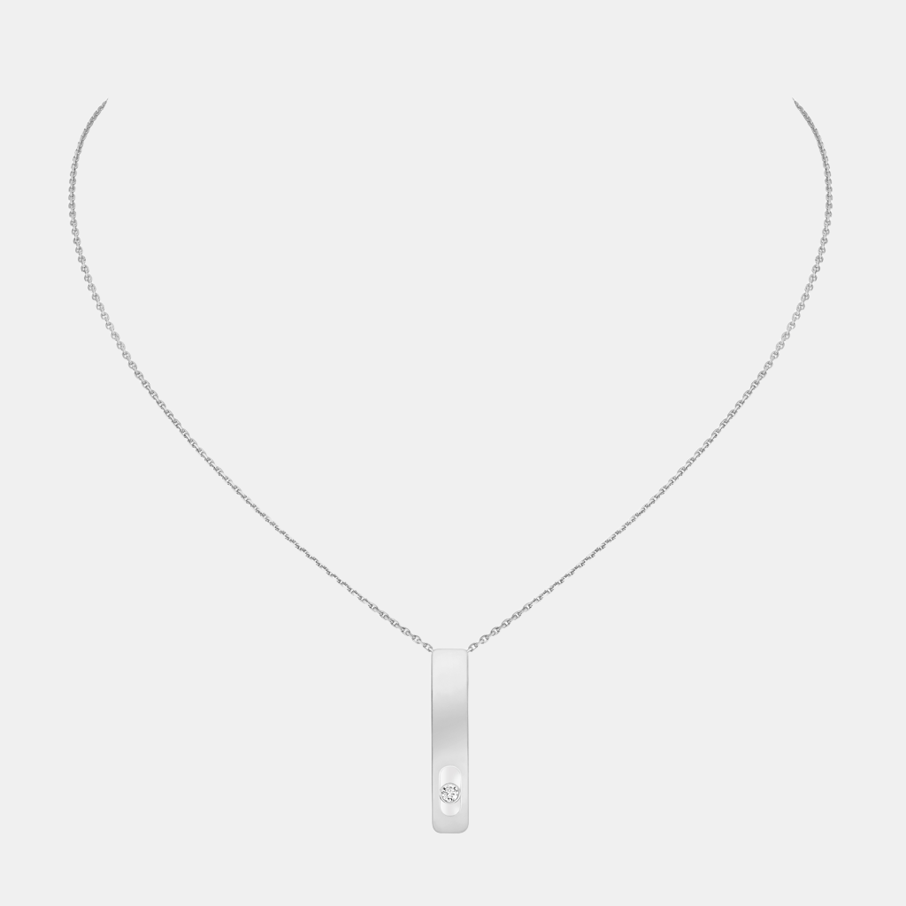 Collier My First Diamond Or blanc Diamant 0.03ct