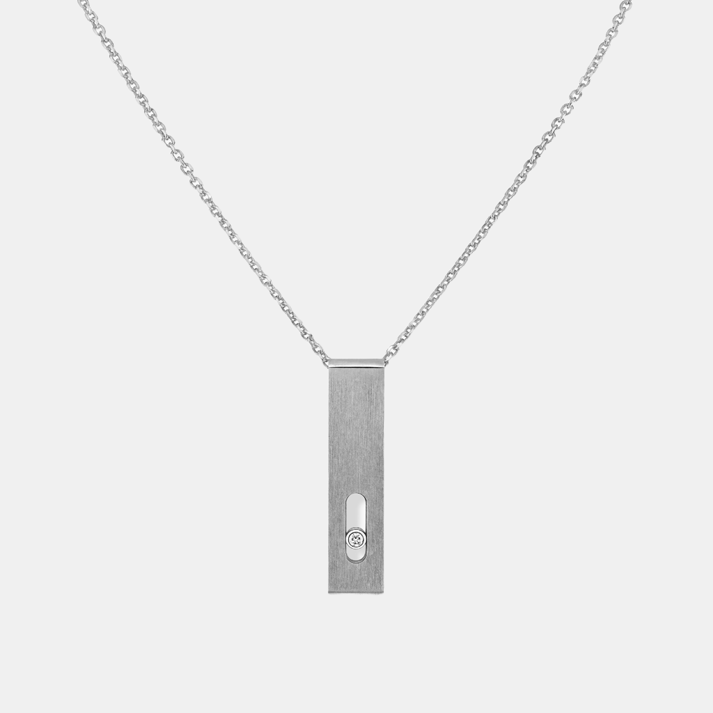 Collier Move Titane Diamant 0.08ct