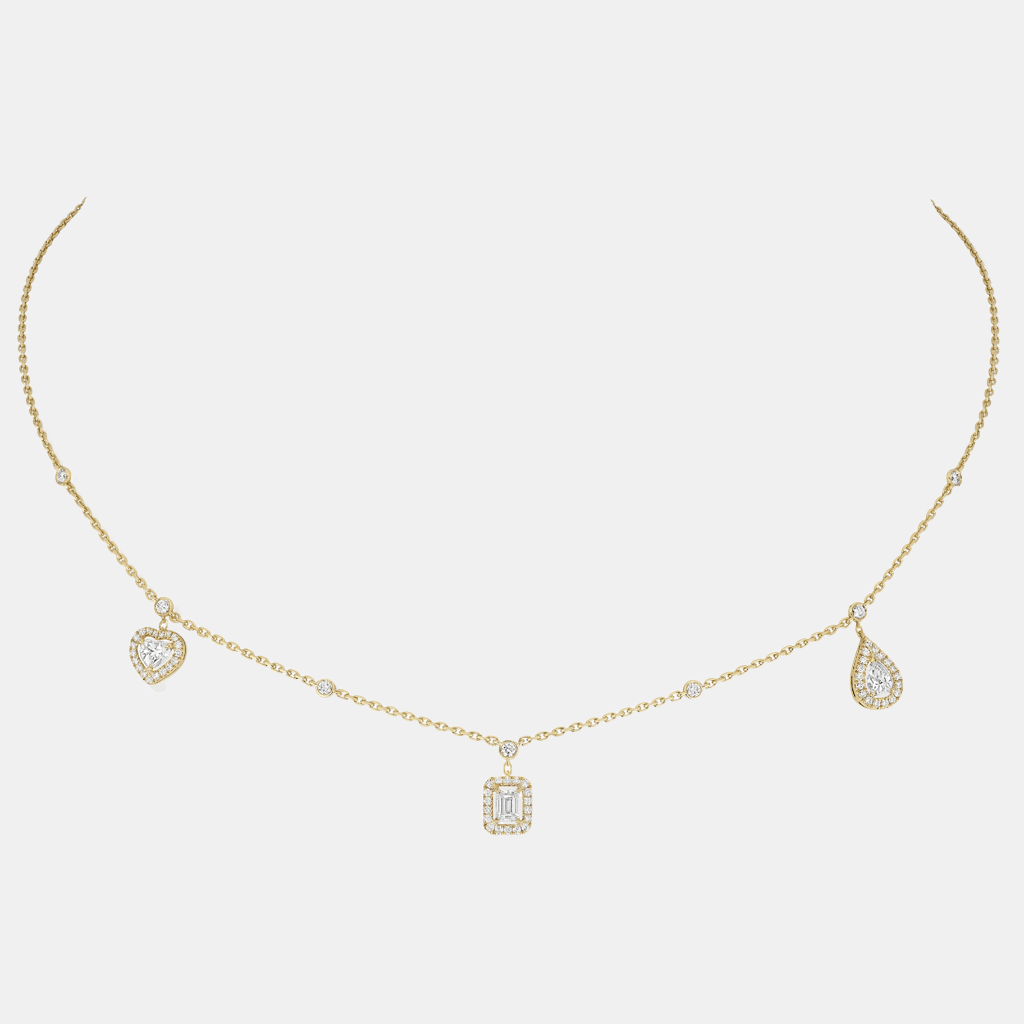 Collier My Twin Or jaune  0.76ct