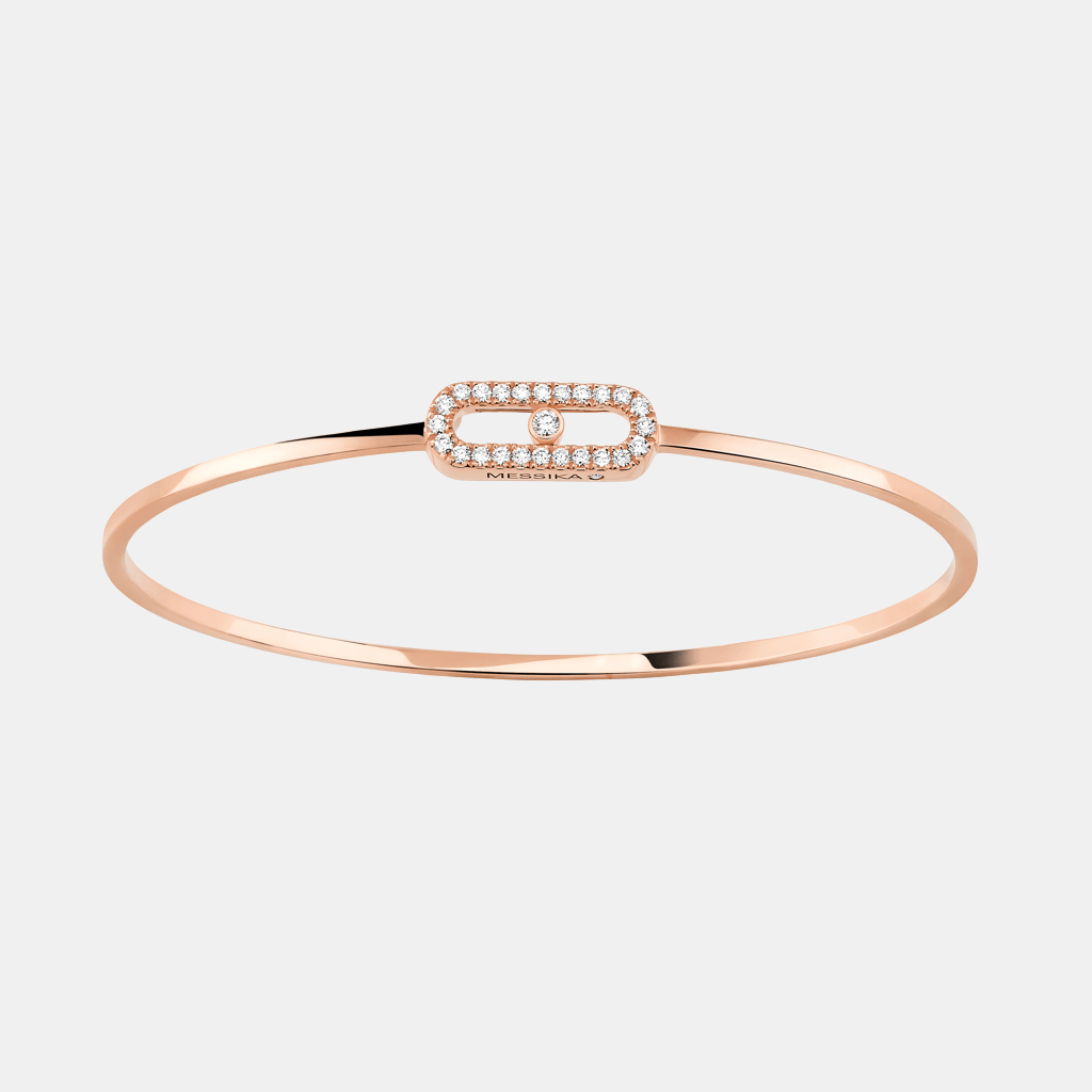 Bracelet Move Uno Pavé Flex Or rose Diamant 0.18ct