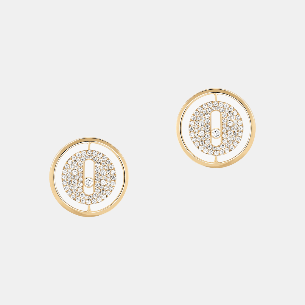Boucles d'oreilles Lucky Move Pavé Or jaune Diamant 0.5ct