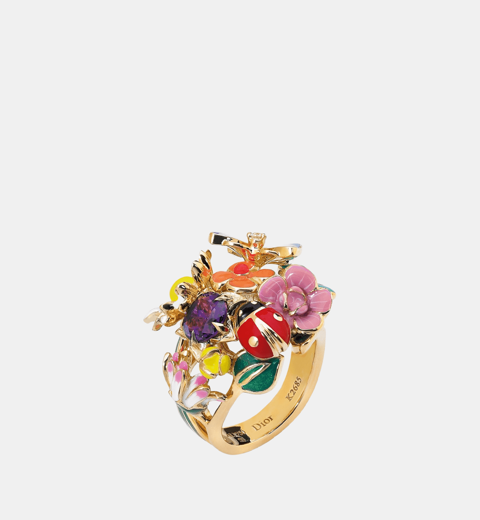 Bague Diorette Or jaune Diamant 0.04 ct