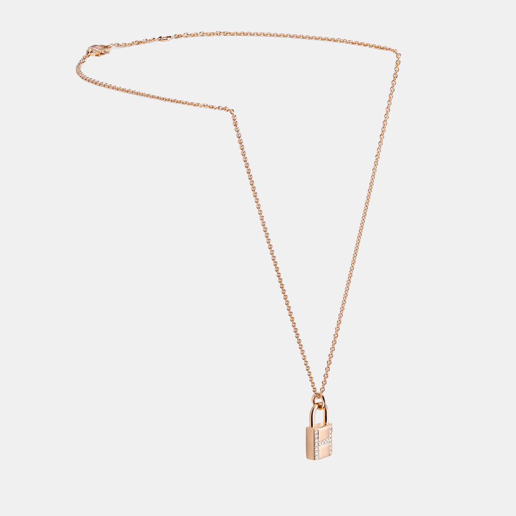 Pendentif Kelly Or rose Diamant 0.09 ct