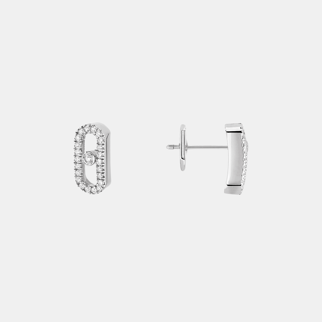 Boucles d'oreilles Move Uno Or blanc Diamant 0.18ct