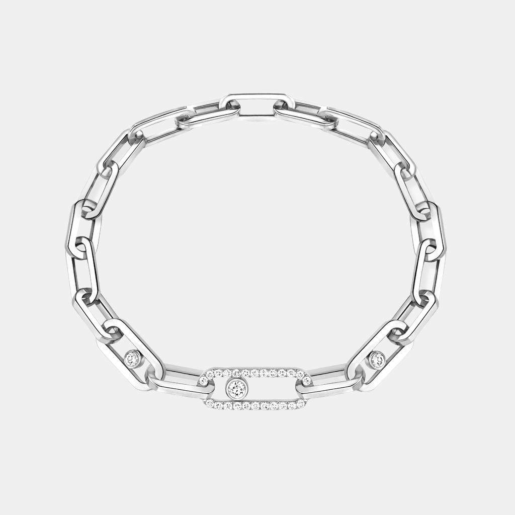 Bracelet Move Link Or blanc Diamant 1.03ct