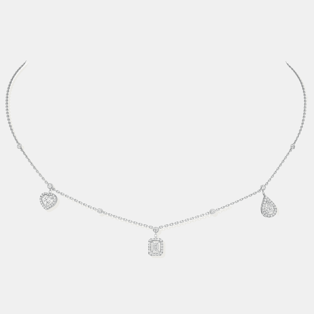 Collier My Twin Or blanc Diamant 0.76ct