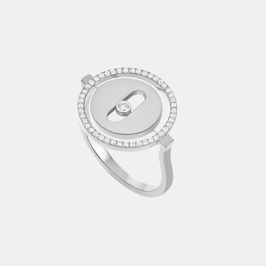 Bague Lucky Move SM Or blanc Diamant 0.15ct