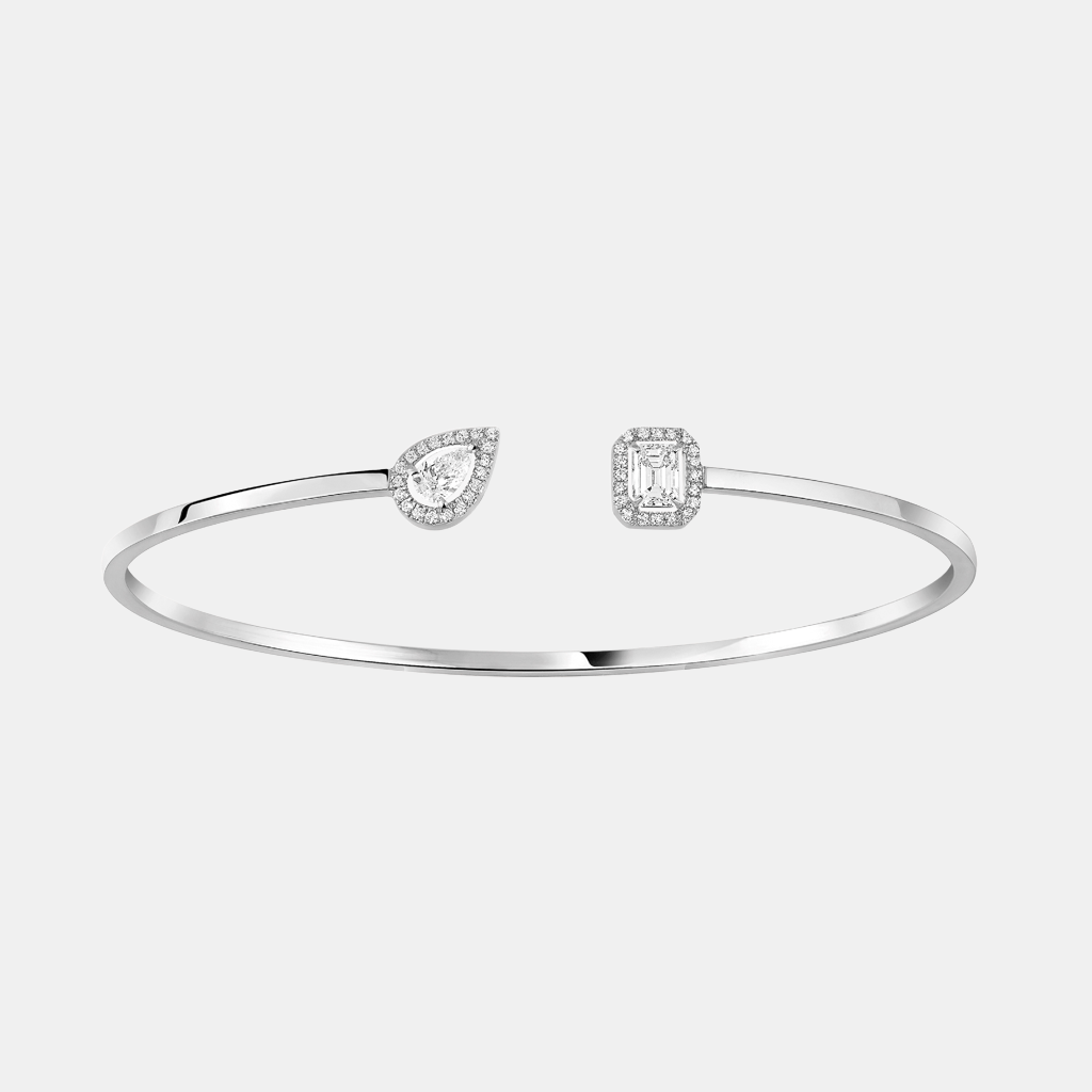 Bracelet My Twin Toi & Moi Or blanc Mixte 2x0.15ct
