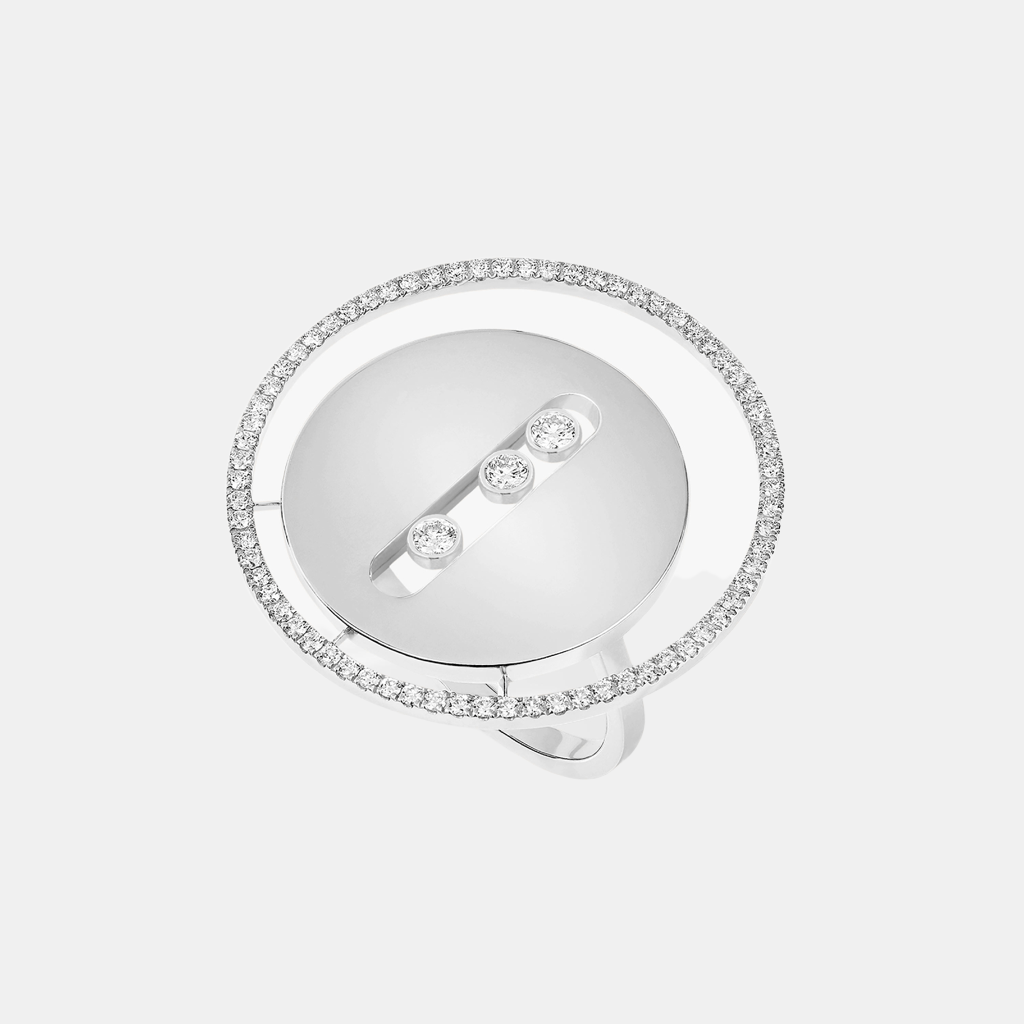 Bague Lucky Move Or blanc Diamant 0.52ct