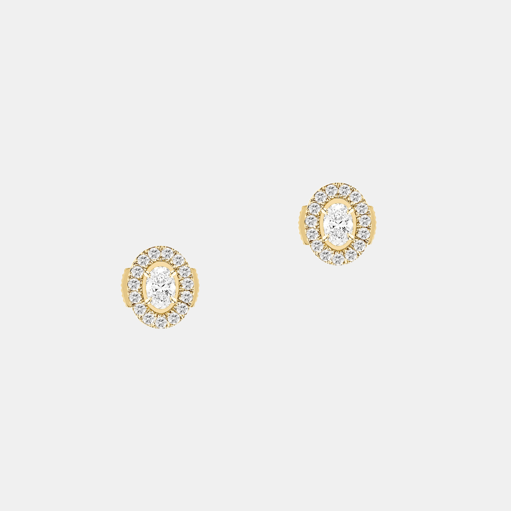 Boucles d'oreilles Glam'Azone Or jaune Diamant 0.1ct