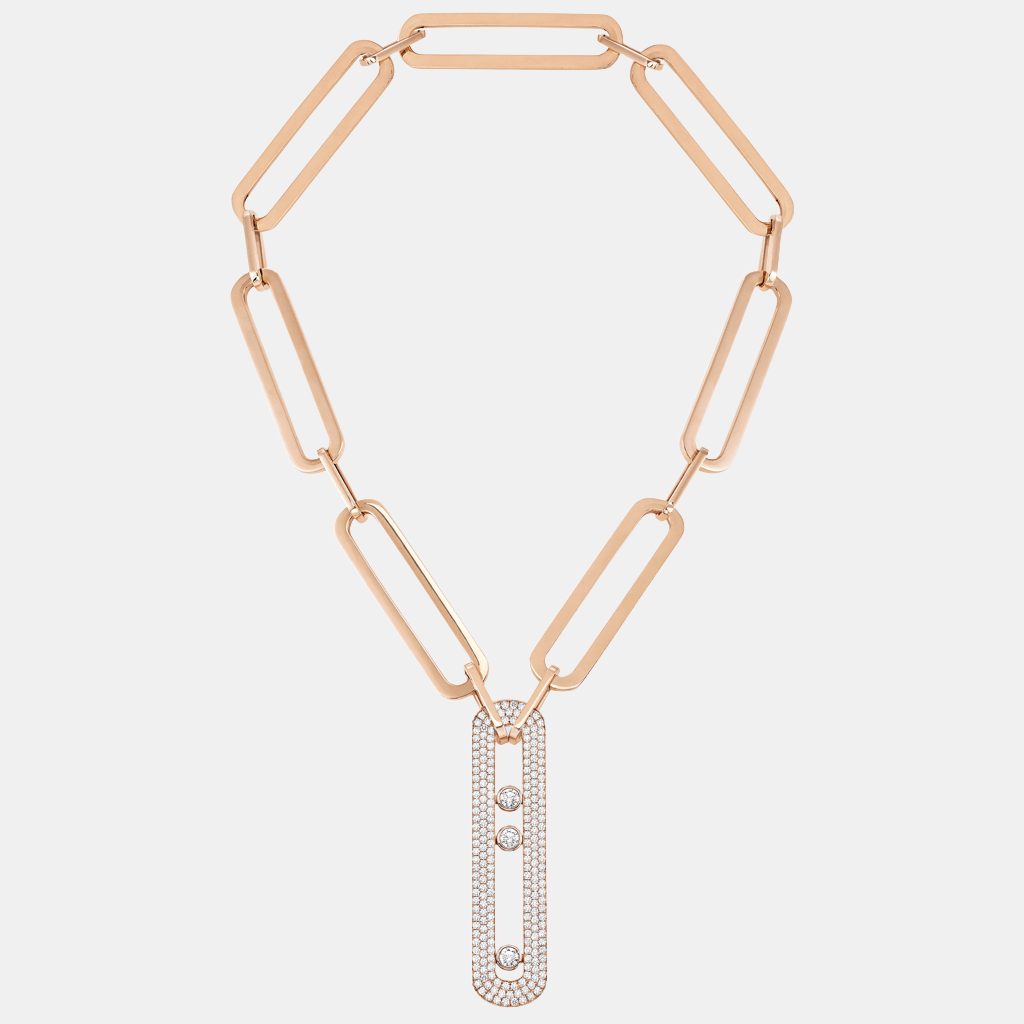 Collier Move 10th Anniversary XL Or rose Diamant 4.8ct