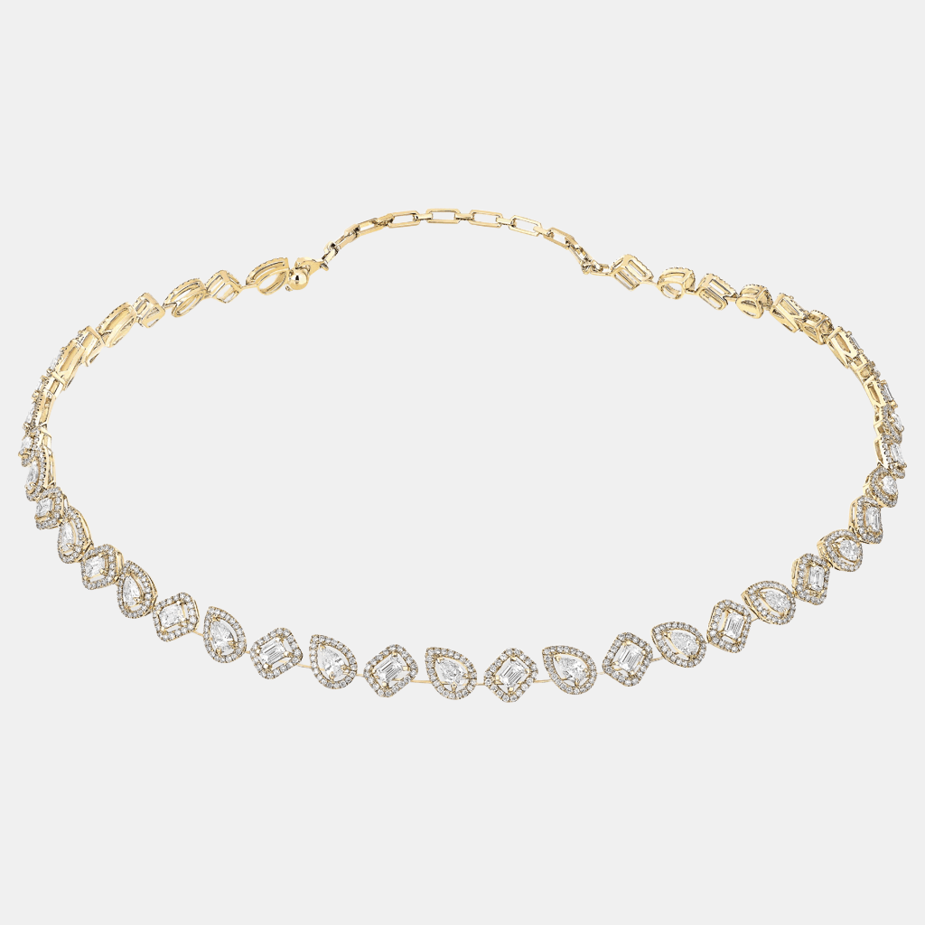 Collier My Twin Rivière Or jaune Diamant 0.15ct