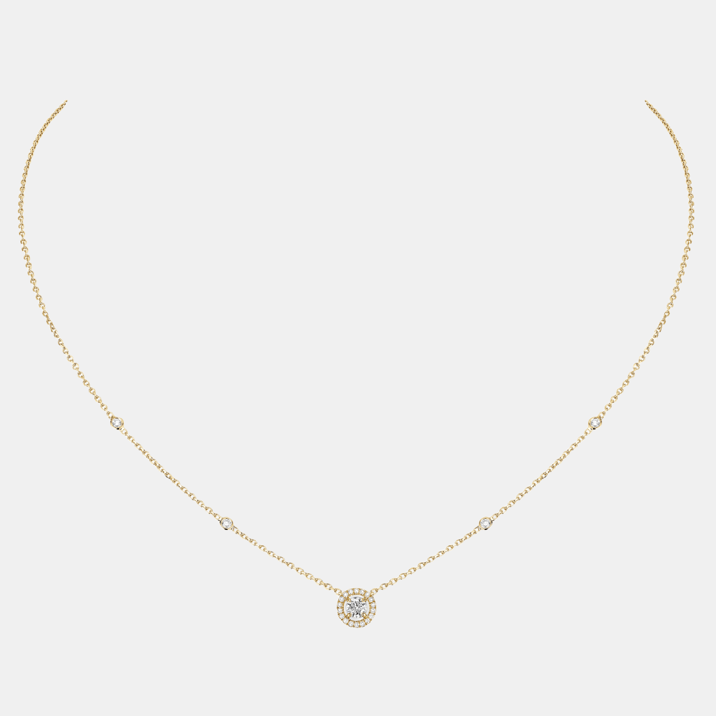 Collier Joy Rond Or jaune Diamant 0.2ct