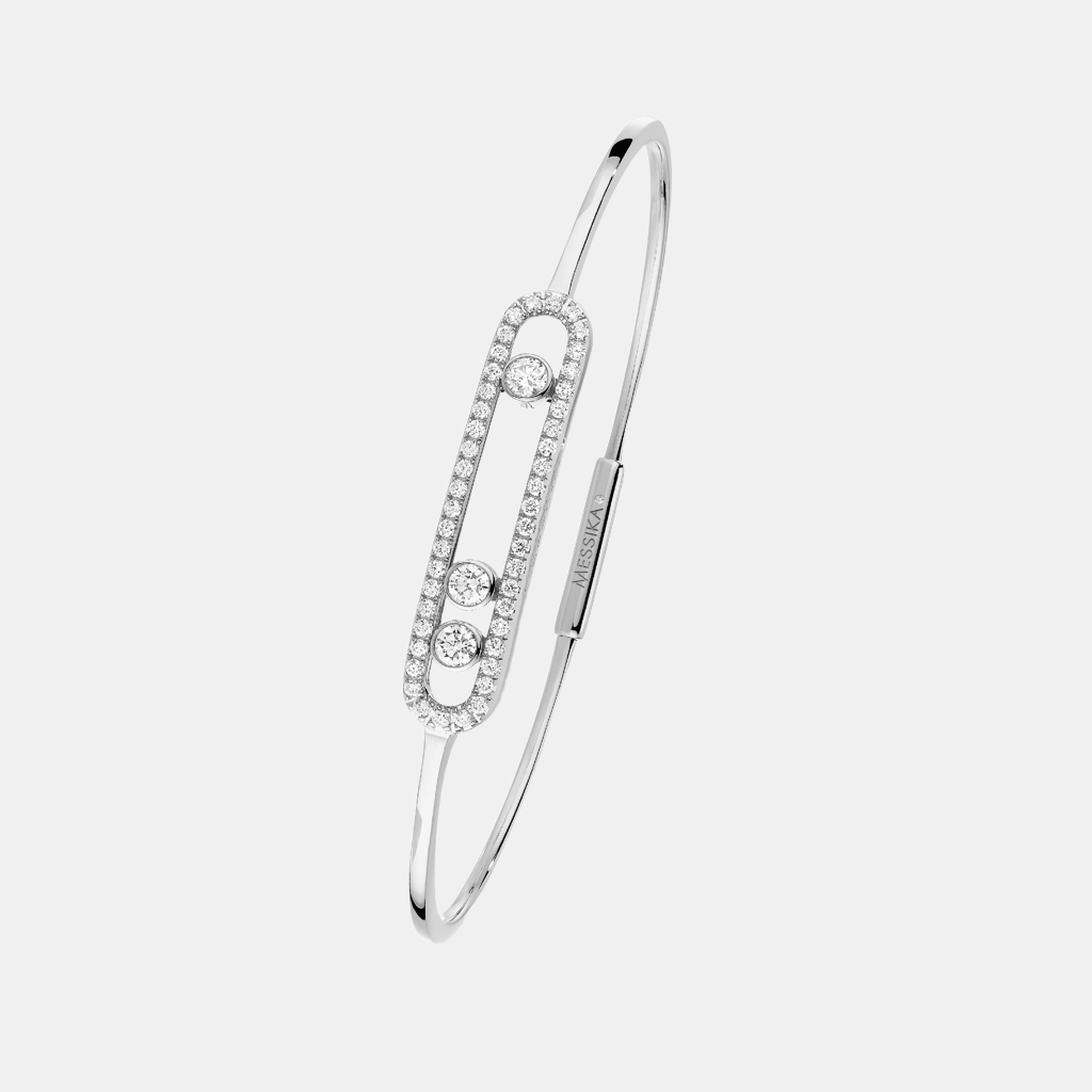 Bracelet Move Pavé Or blanc Diamant 0.5ct