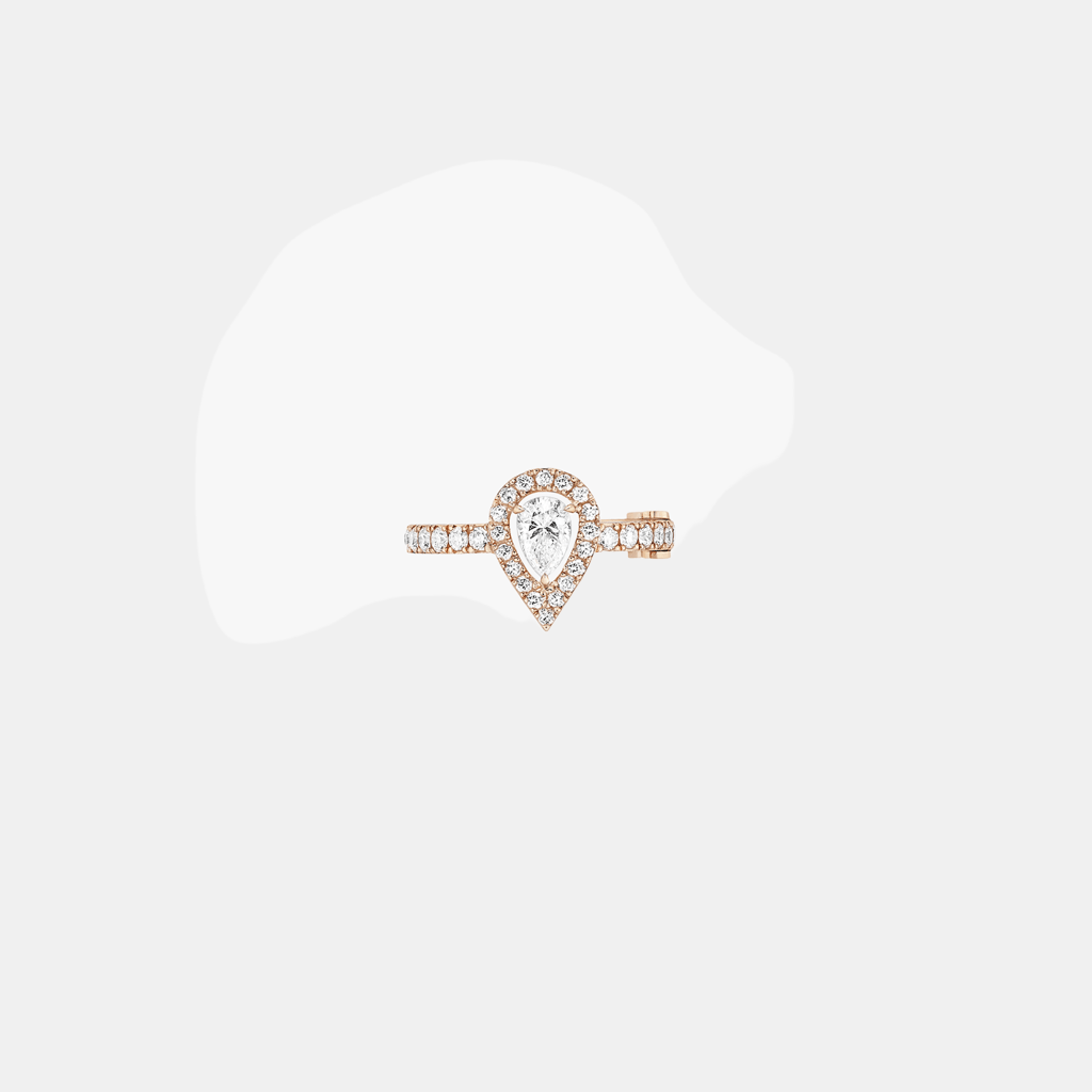 Boucles d'oreilles My Twin Poir M Or rose Diamant 0.1ct