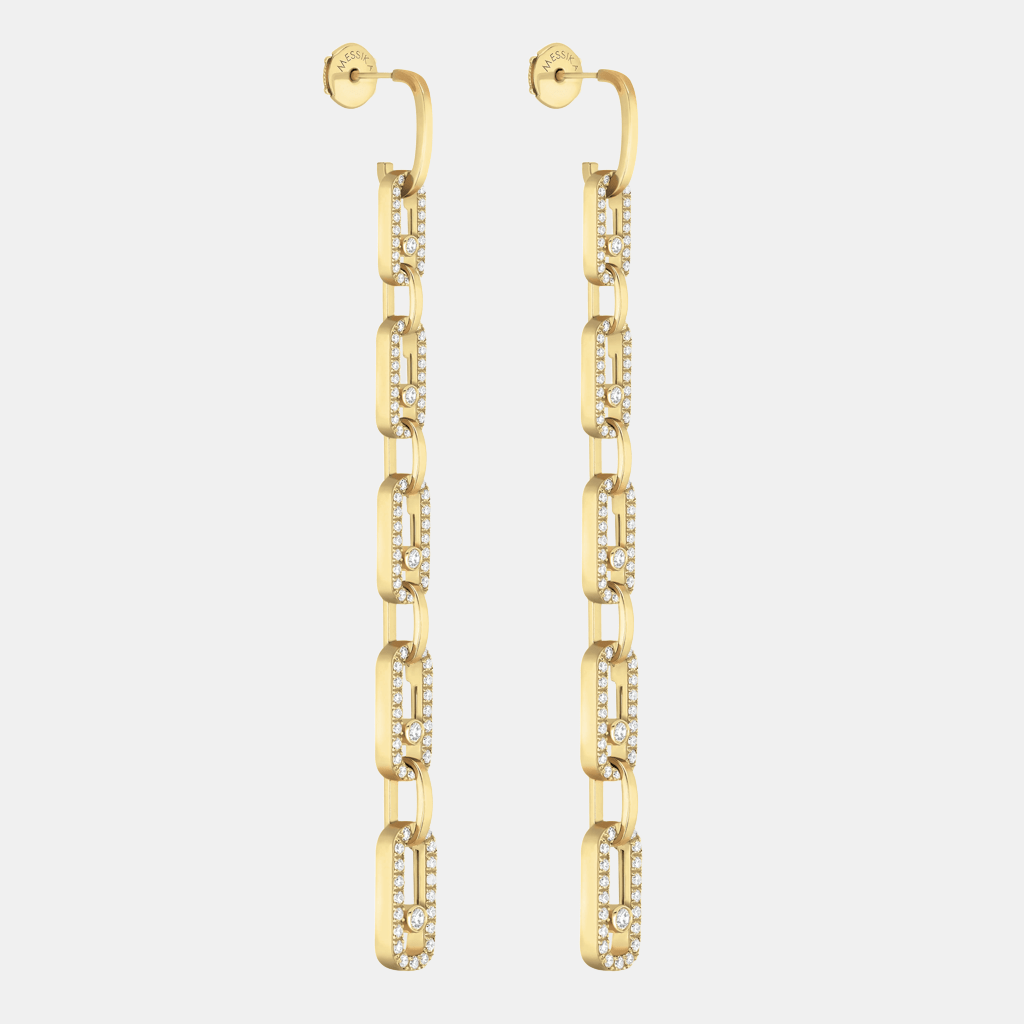 Boucles d'oreilles Move Link Multi  Or jaune Diamant 1.4ct