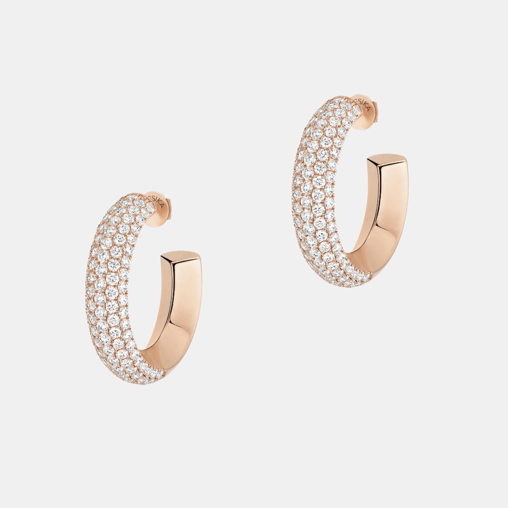 Boucles d'oreilles Divine Enigma SM Or rose Diamant 3.36ct