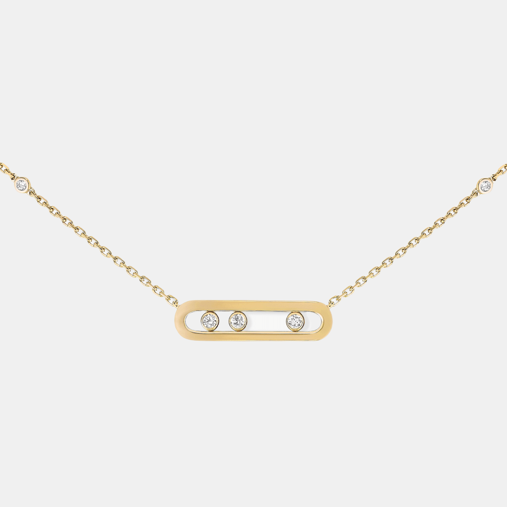 Collier Baby Move Or jaune Diamant 0.03ct