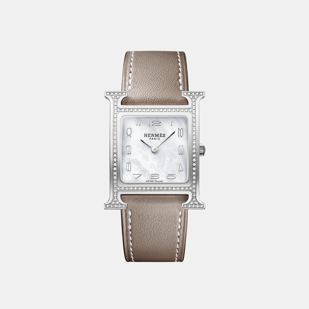 Montre Heure H Moyen modèle, 30 mm Quartz Acier  