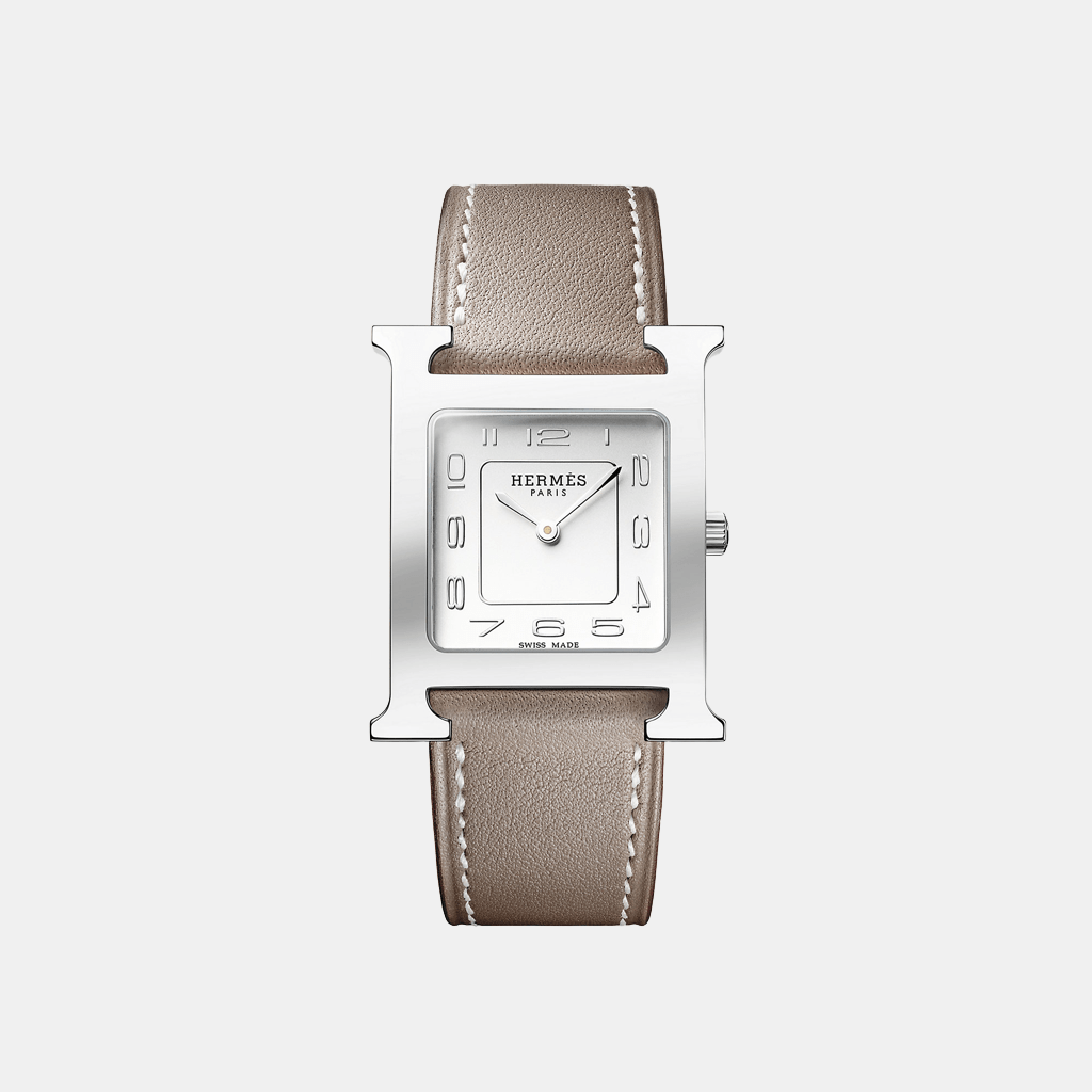 Montre Heure H Moyen modèle, 30 mm Quartz Acier  