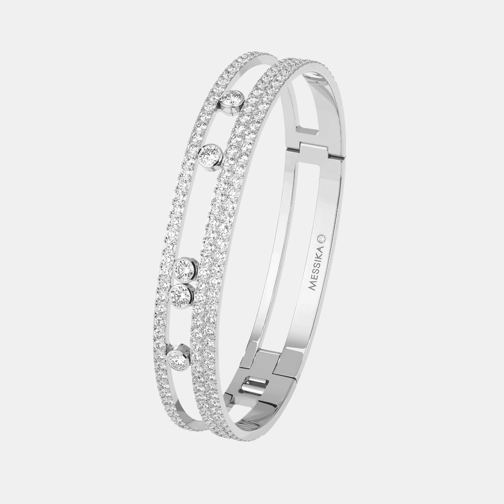Bracelet Move Romane Pavé L Or blanc Diamant 4.5ct