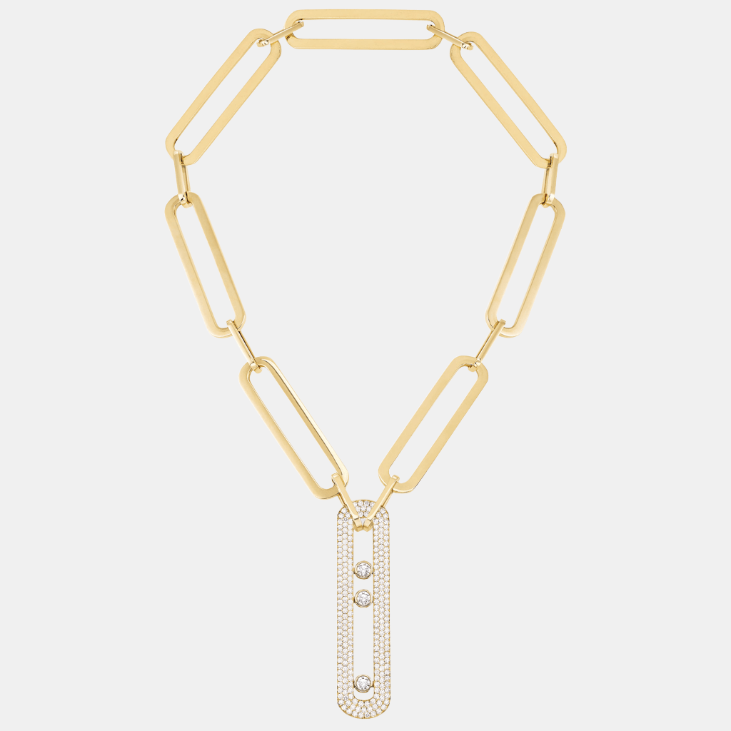 Collier Move 10th Anniversary XL Or jaune Diamant 4.8ct